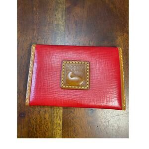 Dooney and Bourke Envelope Shaped Red Business card holder